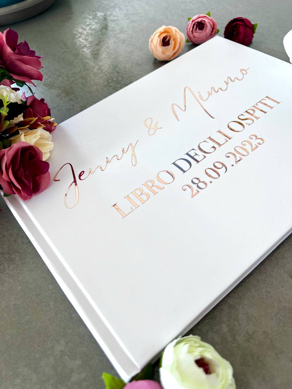 Libro degli Ospiti di Matrimonio - Formato A4 - Personalizzabile – bizcrafty